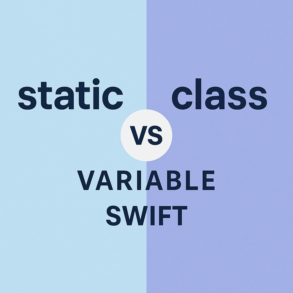 Static vs class variable swift